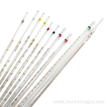Graduated Glass Pipette: Laboratory Glass Serological Measuring Pipette